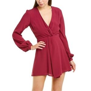 NWT Lovers + Friends Windy Mini Dress in Raspberry (4)